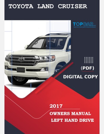 toyota land cruiser 200 series 2017 owners manual